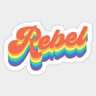 Rainbow Rebel Sticker